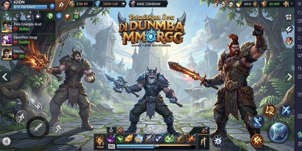 Tampilan gameplay seru di dunia 62IDN yang penuh petualangan.