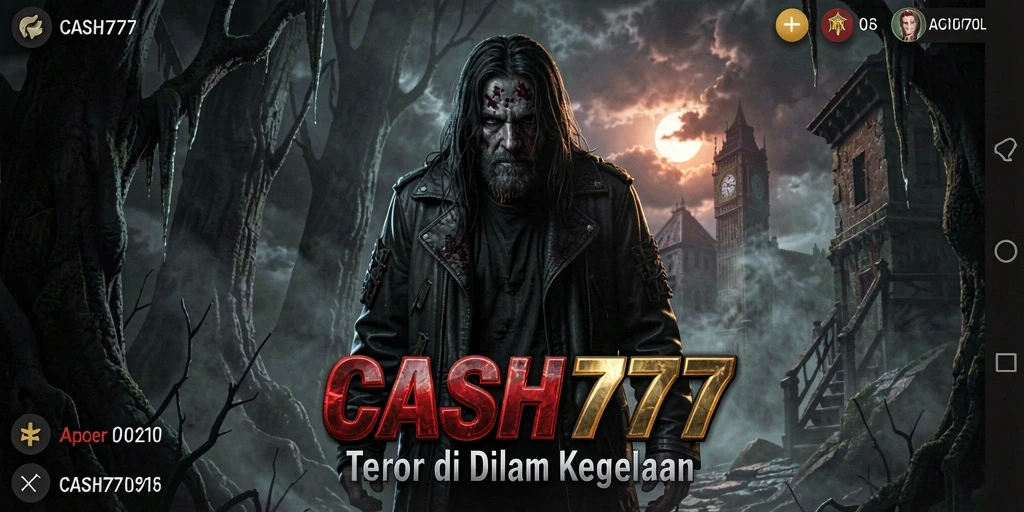 Screenshot menegangkan dari gameplay <strong>CASH777</strong> yang penuh kengerian.
