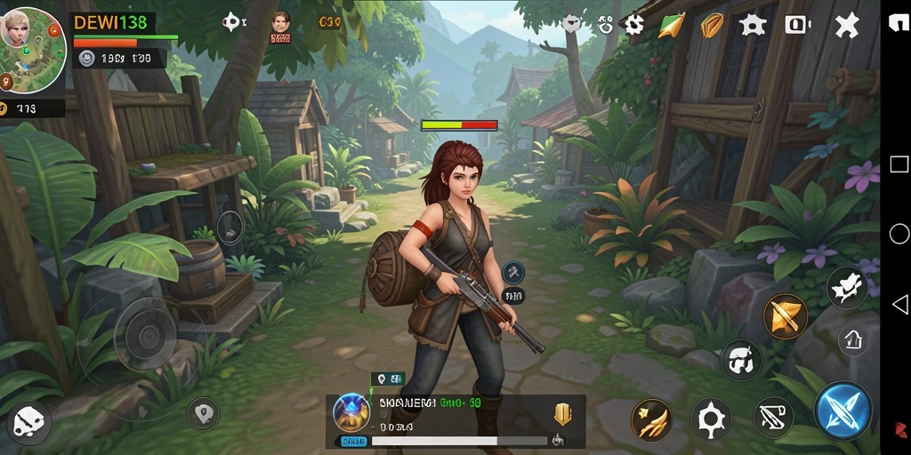 Screenshot gameplay DEWI138 menampilkan simulasi kehidupan yang realistis.
