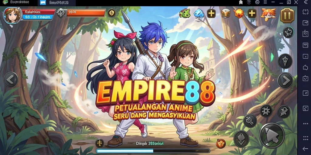 Tampilan gameplay <strong>EMPIRE88</strong> yang menampilkan aksi mendebarkan di dunia anime.