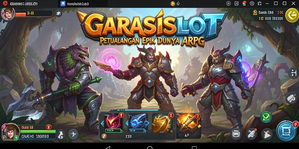 Tampilan gameplay seru dari GARASISLOT dengan aksi epik dan petualangan menantang.