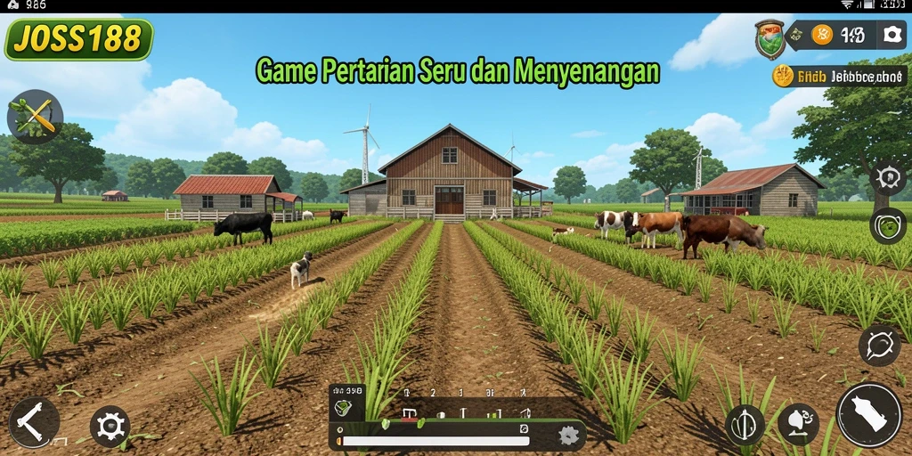 Gameplay seru JOSS188 dengan pengalaman bertani yang realistis.