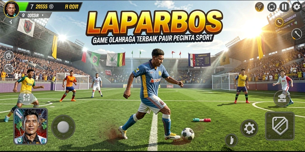 Tampilan gameplay LAPARBOS yang penuh aksi dan seru.