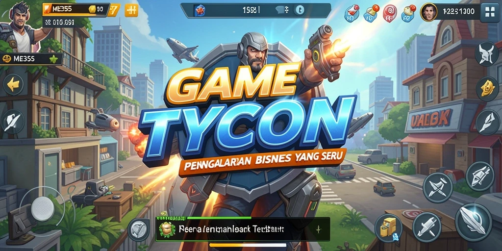 Gameplay menarik ME355 yang menunjukkan manajemen perusahaan Tycoon.