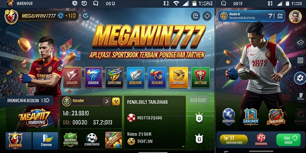 Tampilan menarik dan interaktif dari gameplay Sportsbook MEGAWIN777.
