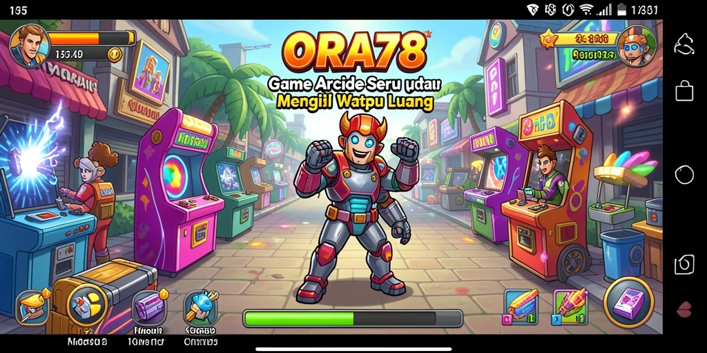 Tangkapan layar permainan ORA78 menampilkan aksi seru dalam game Arcade.