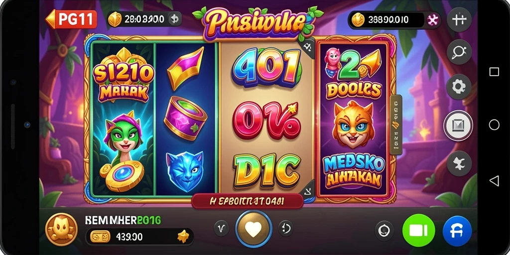 Screenshot utama PG11 menunjukkan gameplay slot yang menegangkan.