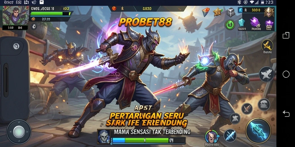 Tampilan gameplay <strong>PROBET88</strong> yang memukau dan intens.