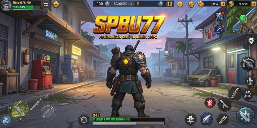Gameplay SPBU77 yang seru dengan pertarungan dinamis dan karakter menarik.