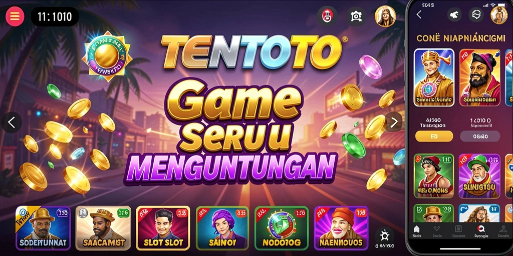 Tangkapan layar TENTOTO menampilkan gameplay slot yang menarik dan seru.
